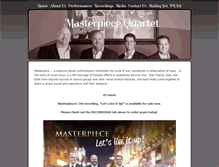 Tablet Screenshot of masterpiecequartet.com